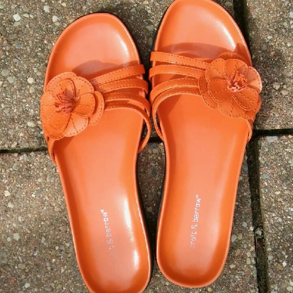 womens orange sandals